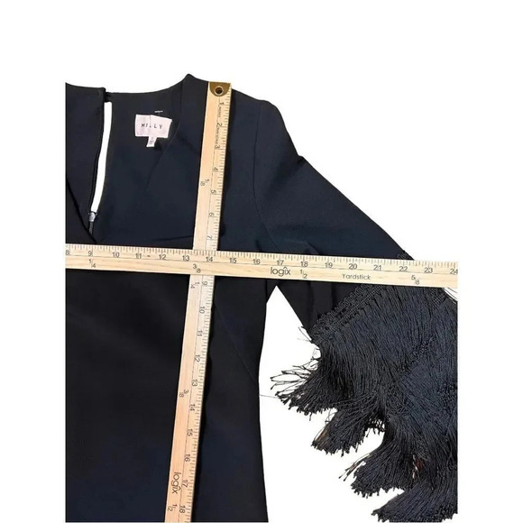 Milly “Nicole” Fringe Cuff Shift Dress - Picture 11 of 16